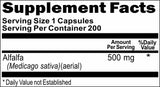 BUY 1 GET 2 FREE AlfAlfa 500mg 200 Capsules