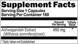 BUY 1 GET 2 FREE Ashwagandha Extract 450mg 180 Capsules