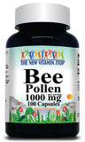 50% off Price Bee Pollen 1000mg 100 or 200 Capsules 1 or 3 Bottle Price