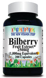 BUY 1 GET 2 FREE Bilberry Extract Equivalent 1000mg 100 or 200 Capsules