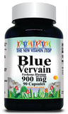 50% off Price Blue Vervain 900mg 90 Capsules 1 or 3 Bottle Price