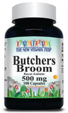 BUY 1 GET 2 FREE Butchers Broom 500mg 100 or 200 Capsules