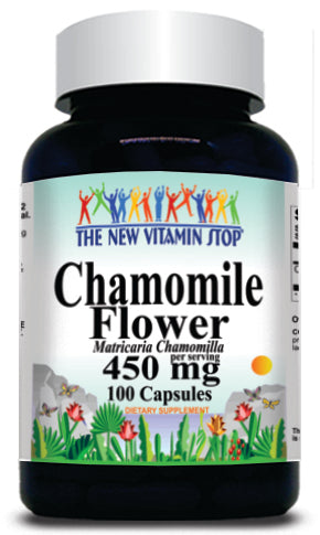 50% off Price Chamomile Flower 450mg 100 Capsules 1 or 3 Bottle Price