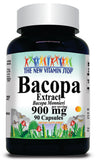 BUY 1 GET 2 FREE Bacopa Leaf Extract 900mg 90 or 180 Capsules