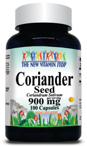 50% off Price Coriander Seed 900mg 100 Capsules 1 or 3 Bottle Price