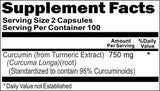 BUY 1 GET 2 FREE Curcumin 750mg 200 Capsules
