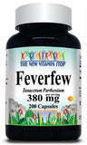 50% off Price Feverfew 380mg 200 Capsules 1 or 3 Bottle Price
