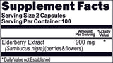 BUY 1 GET 2 FREE Elderberry Extract 900mg 200 Capsules