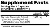 BUY 1 GET 2 FREE Garcinia Cambogia Extract HCA 1500mg 180 Capsules