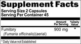 BUY 1 GET 2 FREE Fumitory 900mg 90 Capsules