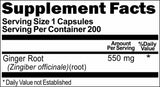 BUY 1 GET 2 FREE Ginger Root 550mg 200 Capsules