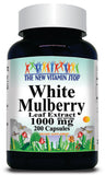BUY 1 GET 2 FREE White Mulberry Leaf Extract 1000mg 200 Capsules