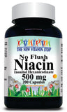 BUY 1 GET 2 FREE No Flush Niacin 500mg 200 Capsules