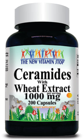 50% off Price Ceramides with Wheat Extract 1000mg 200 Capsules 1 or 3 Bottle Price