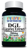 50% off Price DGL Licorice Extract 3800mg 200 Capsules 1 or 3 Bottle Price