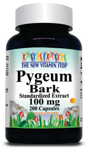 BUY 1 GET 2 FREE Pygeum Bark Standardized Extract 100mg 200 Capsules