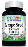 50% off Price Grapeseed Extract 100mg 100 or 200 Capsules 1 or 3 Bottle Price