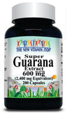 50% off Price Super Guarana Extract Equivalent 2400mg 200 Capsules 1 or 3 Bottle Price