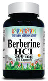 BUY 1 GET 2 FREE Berberine HCI 500mg 90 or 180 Capsules