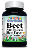 50% off Price Beet Root Extract Black Pepper Equivalent 3000mg 200caps 1 or 3 Bottle Price