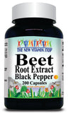 BUY 1 GET 2 FREE Beet Root Extract Black Pepper Equivalent 3000mg 200caps