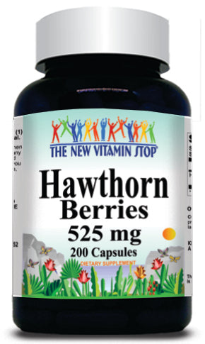 50% off Price Hawthorn Berries 525mg 200 Capsules 1 or 3 Bottle Price