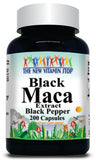 BUY 1 GET 2 FREE Black Maca Extract Black Pepper Equivalent 1600mg 200 Capsules