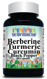 BUY 1 GET 2 FREE Berberine Turmeric Curcumin Black Pepper 180 Capsules
