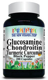 BUY 1 GET 2 FREE Glucosamine Chondroitin Turmeric Curcumin Black Pepper 100caps or 200caps