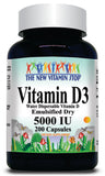 BUY 1 GET 2 FREE Vitamin D3 (Emulsified Dry) 5000 IU 100 or 200 Capsules