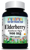 BUY 1 GET 2 FREE Elderberry 900mg 100 or 200 Capsules