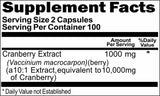 50% off Price Cranberry Extract Equivalent 10,000mg 200 Capsules 1 or 3 Bottle Price