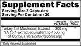 BUY 1 GET 2 FREE Turkey Tail Mushroom Extract 4500mg 90 or 180 Capsules