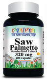 50% off Price Saw Palmetto Standardized Extract 320mg 100 or 200 Capsules 1 or 3 Bottle Price