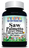 BUY 1 GET 2 FREE Saw Palmetto Extract Equivalent 1000mg 200 Capsules