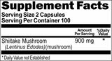 BUY 1 GET 2 FREE Shiitake Mushroom 900mg 200 Capsules