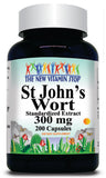 50% off Price St. John's Wort Standardized Extract 300mg 200 Capsules 1 or 3 Bottle Price