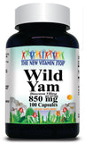BUY 1 GET 2 FREE Wild Yam Root 850mg 100 Capsules