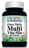 50% off Price Once Daily Multi-Vita-Min 200 Capsules 1 or 3 Bottle Price