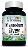 BUY 1 GET 2 FREE Magnesium Citrate 833mg 100 or 200 Capsules