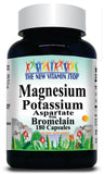 BUY 1 GET 2 FREE Magnesium Potassium Aspartate and Bromelain 180 Capsules