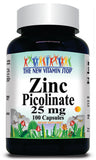 50% off Price Zinc Picolinate 25mg 100 or 200 Capsules 1 or 3 Bottle Price