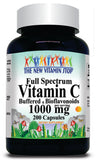 BUY 1 GET 2 FREE Full Spectrum Vitamin C Buffered and Bioflavonoids 200 Capsules