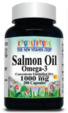 50% off Price Salmon Oil Omega 3 1000mg 200 Capsules 1 or 3 Bottle Price