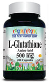BUY 1 GET 2 FREE L-Glutathione Free Form 500mg 100 or 200 Capsules