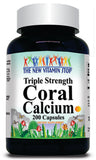 BUY 1 GET 2 FREE Triple Strength Coral Calcium 1500mg 100 or 200 Capsules