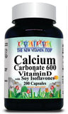 BUY 1 GET 2 FREE Calcium Carbonate 600mg + Vit D and Soy Iso 200 Capsules