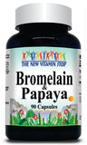 BUY 1 GET 2 FREE Bromelain and Papaya 500mg/500mg 90 Capsules