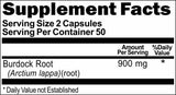 BUY 1 GET 2 FREE Burdock Root 900mg 100 Capsules