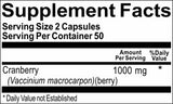 BUY 1 GET 2 FREE Cranberry 1,000mg 100 or 200 Capsules